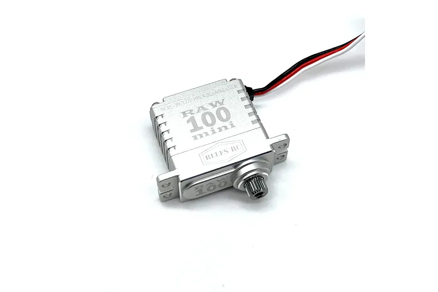 Reefs RC Aluminium RAW100 Mini 7.4kg 8.4V Coreless Metal Gear Servo - Silver image 100894