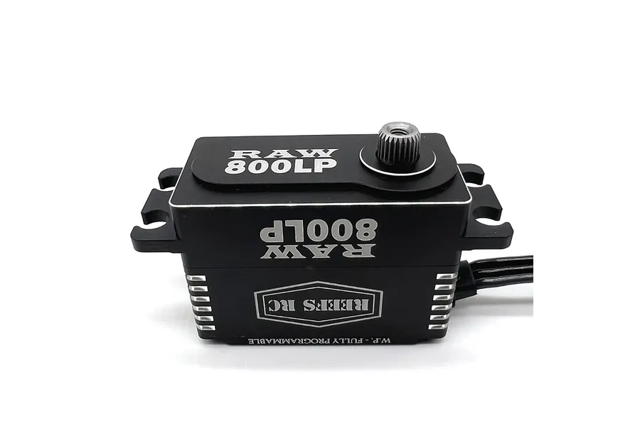 Reefs RC Aluminium RAW800LP Low Profile 58kg 8.4V Brushless Metal Gear Servo - Black image 100897