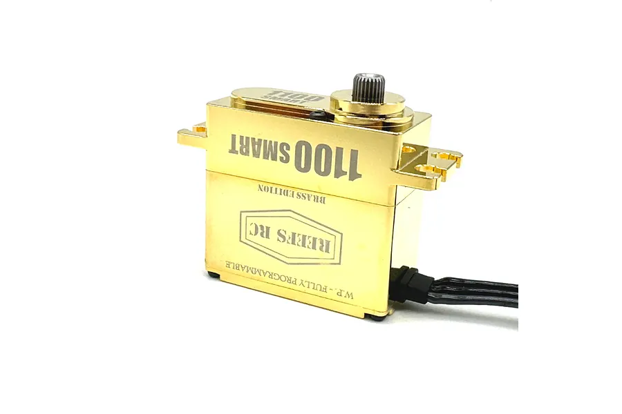 Reefs RC Brass 1100 Smart Standard 79kg 8.4V Brushless Metal Gear Servo/Winch - Brass image 100922