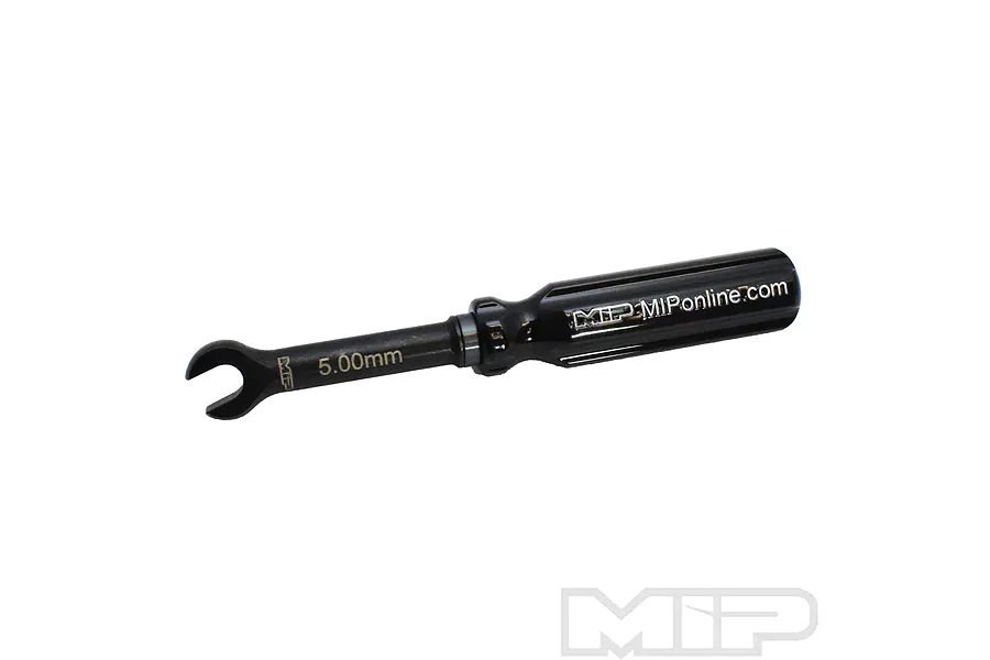 MIP 5.00mm G2 turnbuckle wrench with a black handle and black shaft, featuring the MIP logo and website printed on the handle.