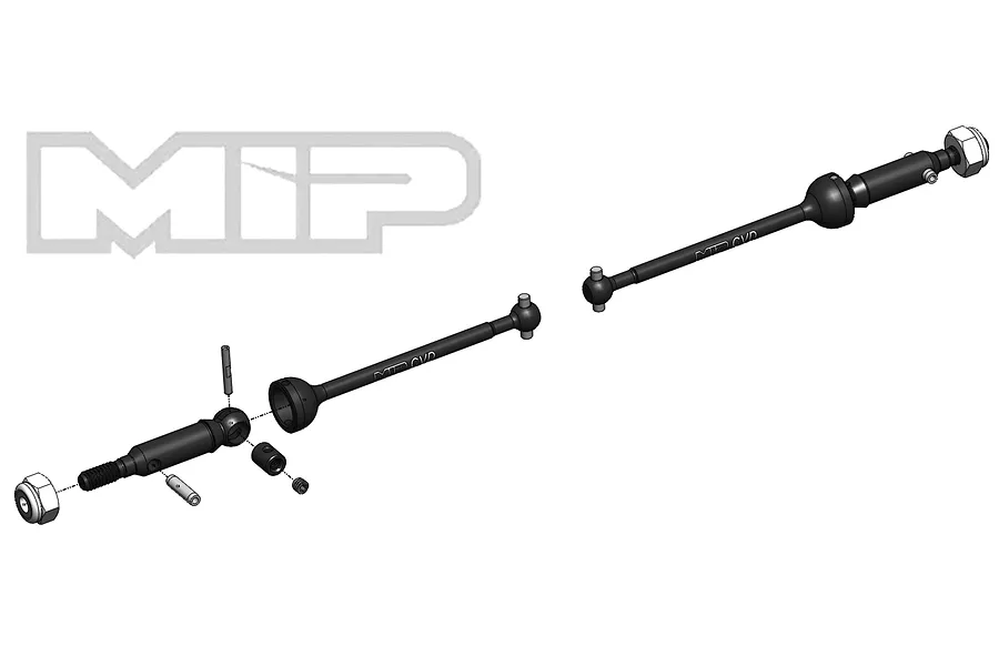MIP Hardened Steel CVD Driveshaft Set 2Pcs image 101078