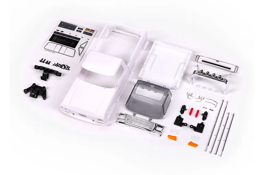Traxxas 1/18 1979 Ford F-150 Truck Unpainted Body Shell with Accessories - White image 101166