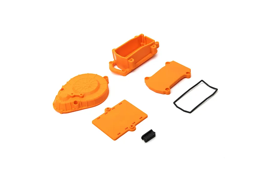 Axial Radio Box and Spur Gear Cover Set - Orange image 101172