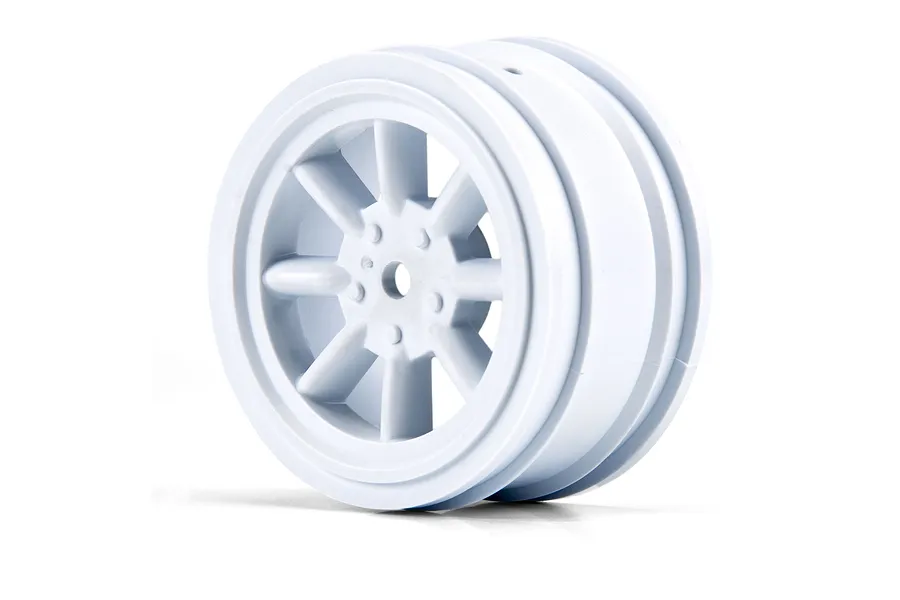 Pro-Line 1.9&amp;quot; VTA 26mm Front Tyres on 8-Spoke White Rims - Glued Wheels 2Pcs image 101228