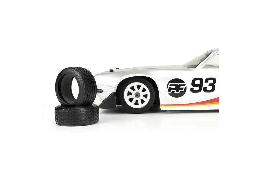 Pro-Line 1.9&amp;quot; VTA 26mm Front Tyres on 8-Spoke White Rims - Glued Wheels 2Pcs image 101229