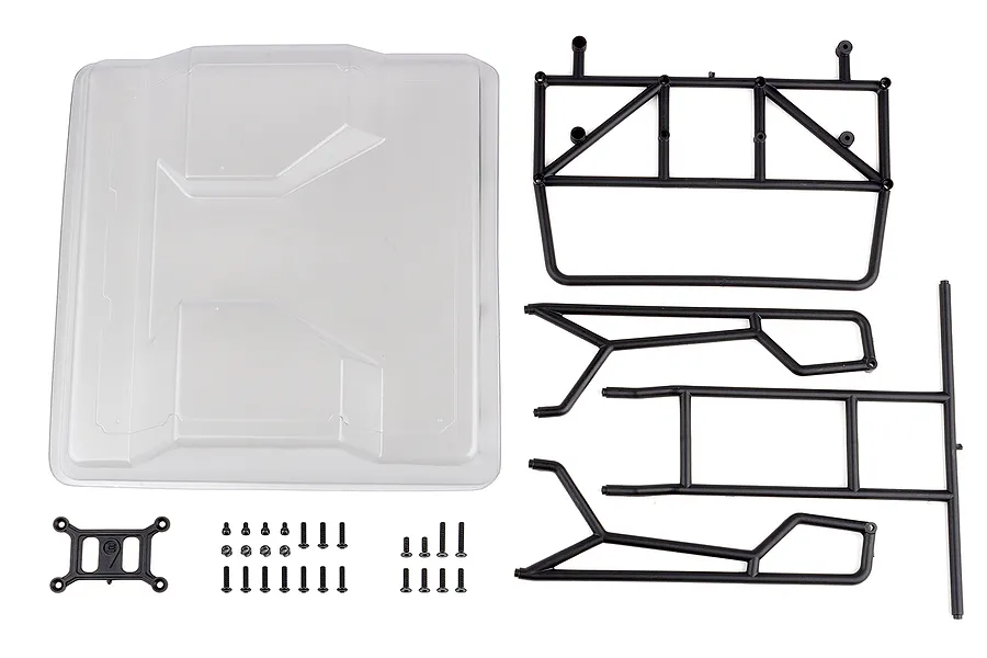 Element RC 1/10 Sendero Unpainted Utility Bed with Roll Cage - Clear image 101230