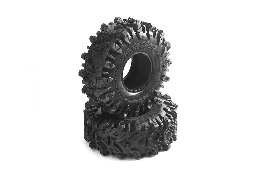 Boom Racing 1.9&amp;quot; Aggressor Gekko Red Crawling Tyres with 2 Stage Soft/Open Foam Inserts 2Pcs image 3