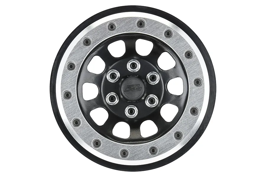 Pro-Line 2.9&amp;quot; Steelies Dual Off Set RIms 2Pcs - Silver/Black image 101452