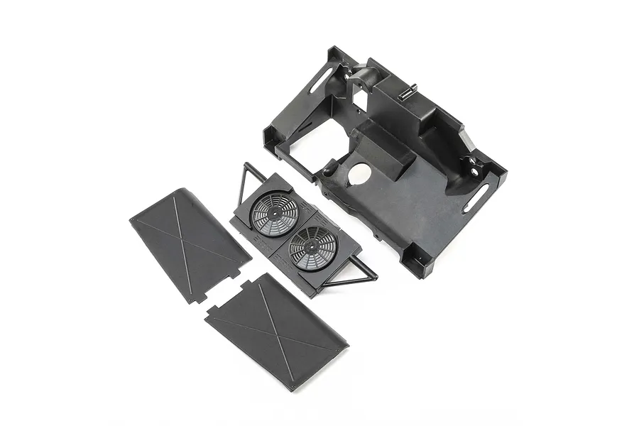 Losi Rear Bulkhead, Fan Panel and Mud Guard Set image 101519