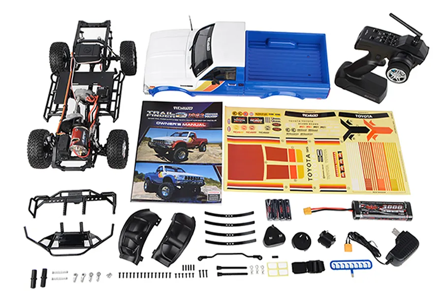 RC4WD Trail Finder 2 1982 Toyota Pickup Hard Body RC Rock Crawler Electric 1/10 Scale RTR - Blue image 101632
