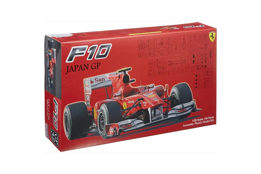 Fujimi 1/20 Ferrari F10 Japan GP F1 Scaled Plastic Model Kit image 101801