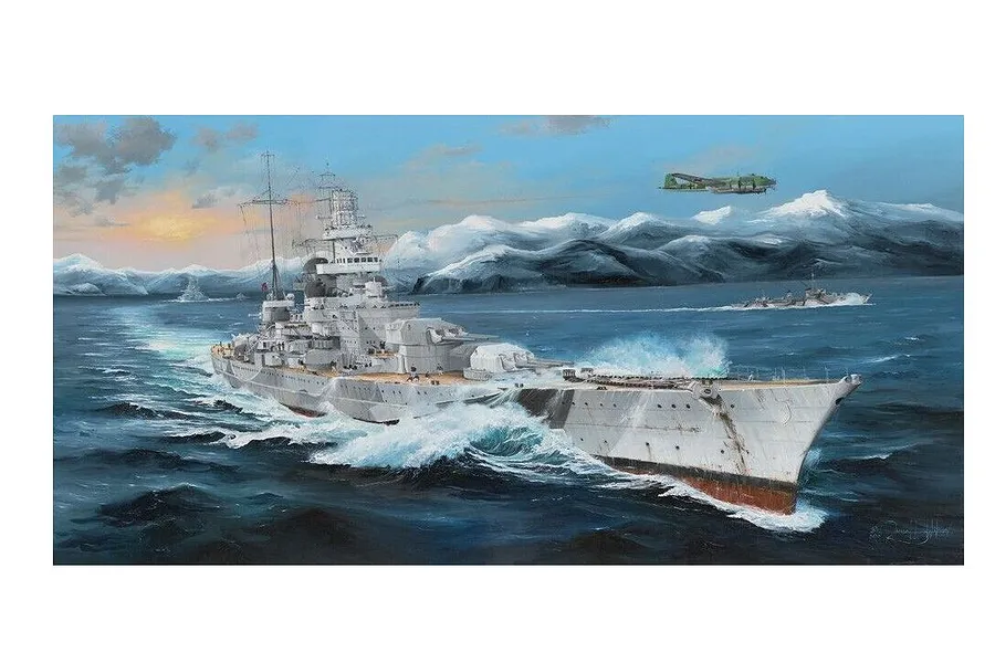 Trumpeter 1/200 German Scharnhorst Battleship Scaled Plastic Model Kit image 102043