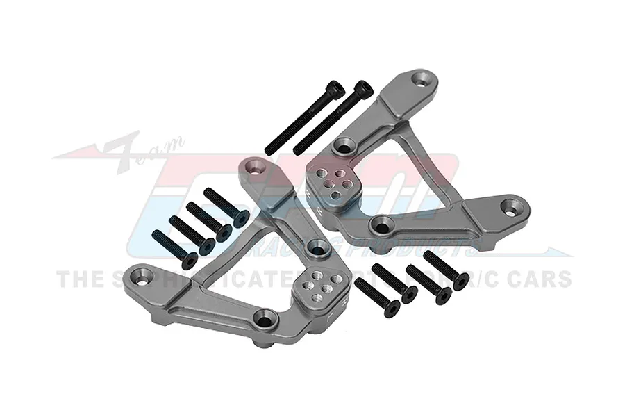 GPM Aluminium Rear Shock Towers 2Pcs - Grey Silver image 102419