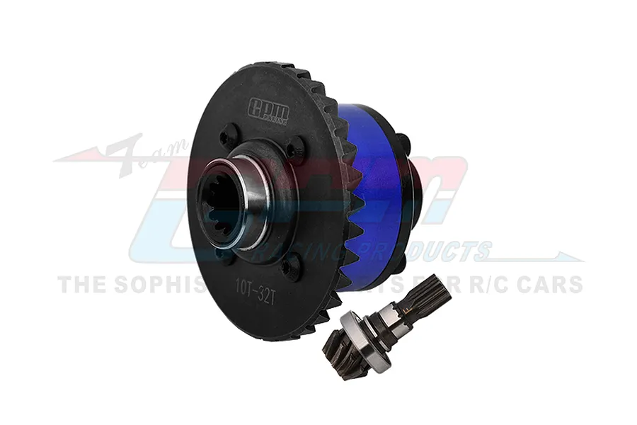 GPM Carbon Steel Front Complete Differential with Input Gear 2Pcs - Blue image 1