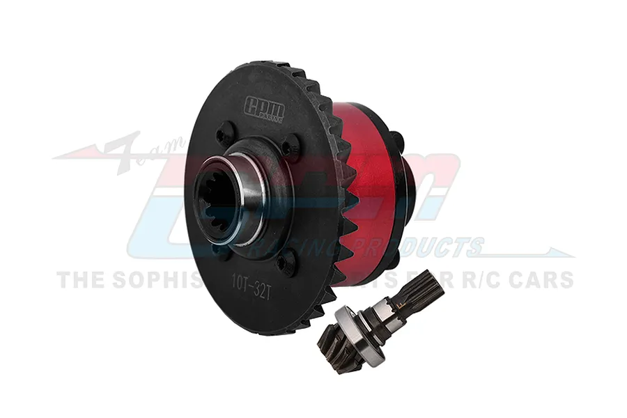 GPM Carbon Steel Front Complete Differential with Input Gear 2Pcs - Red image 1