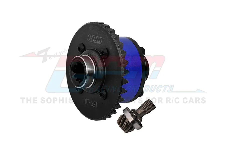 GPM Carbon Steel Rear Complete Differential with Input Gear 2Pcs - Blue image 1
