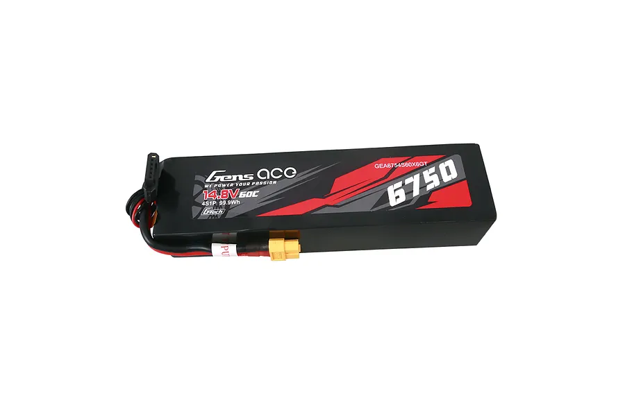 Gens Ace G-Tech 14.8V 6750mAh 60C Soft Case LiPo Battery image 102473