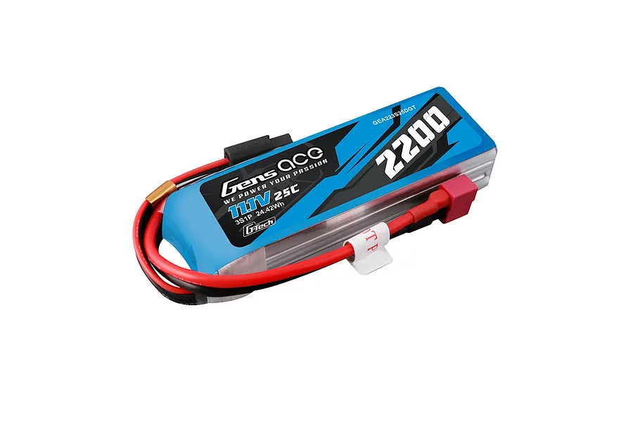 Gens Ace G-Tech 11.1V 2200mAh 25C Soft Case LiPo Battery image 102479
