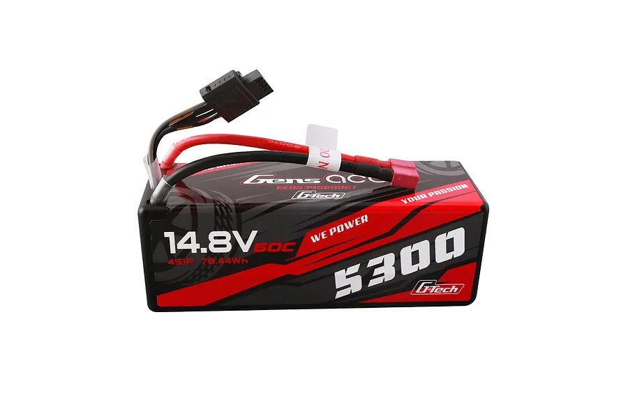 Gens Ace G-Tech 14.8V 5300mAh 60C Hard Case LiPo Battery image 102498