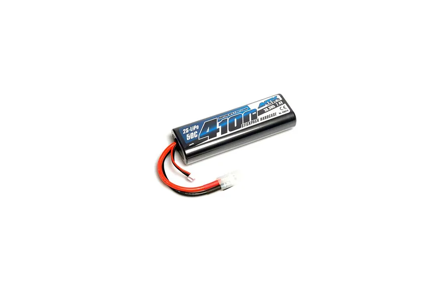 LRP Antix 7.4V 4100mAh 50C Hard Case LiPo Battery image 102518
