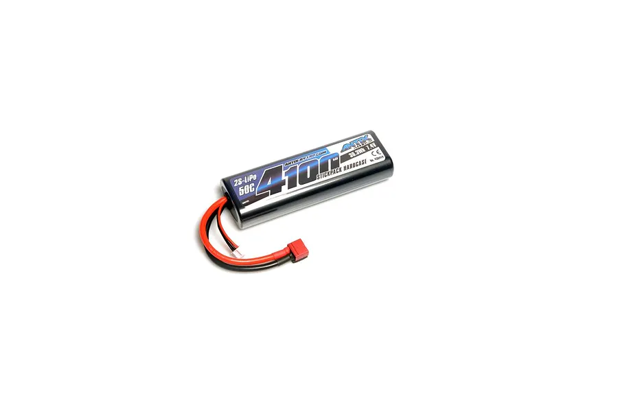 LRP Antix 7.4V 4100mAh 50C Hard Case LiPo Battery image 102519