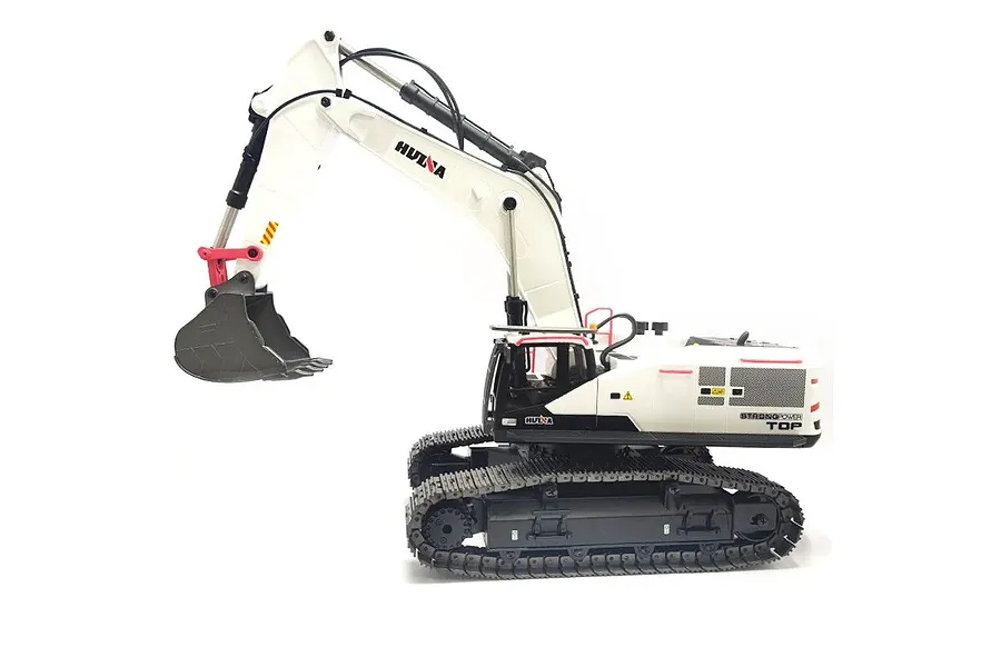 Huina 1594-W RC Excavator Electric Tracked 1/14 Scale RTR - White image 102781