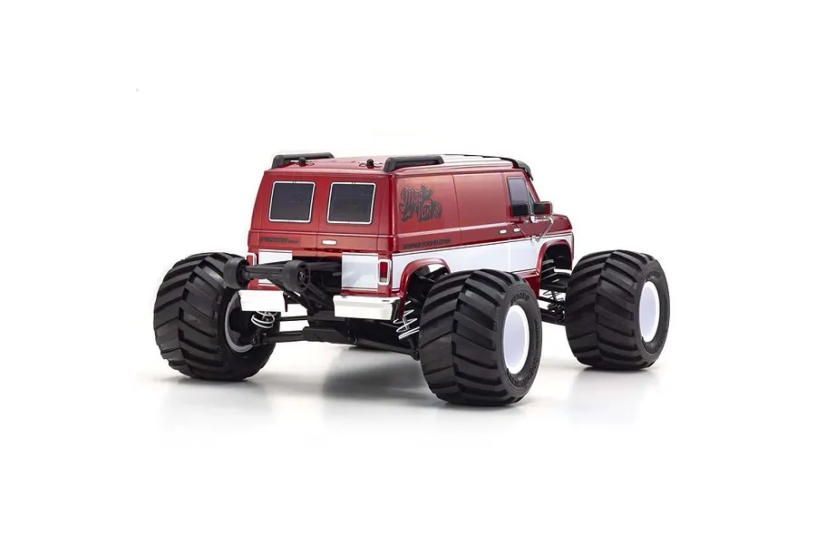 Kyosho Fazer Mk2 FZ02L Mad Van VE-BT RC Monster Truck Electric Brushless 4WD 1/10 Scale RTR - Red image 102865