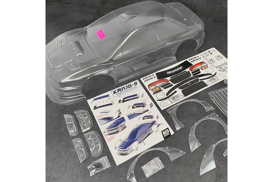 Bittydesign 1/7 Kanjo-S Unpainted Body Shell - Clear image 102923