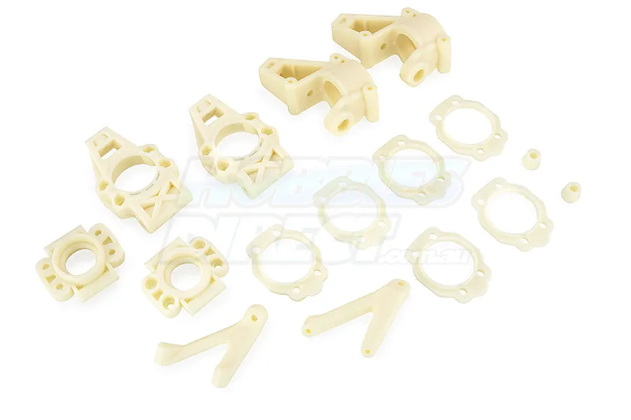 Rovan White Nylon Front &amp;amp; Rear Hub Set image 10319