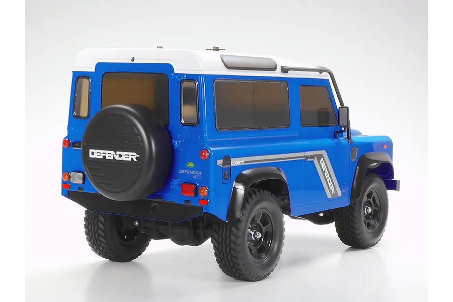 Tamiya CC-02 1990 Land Rover Defender 90 RC Rock Crawler Electric 4WD 1/10 Scale Kit (No ESC) - Blue image 103279