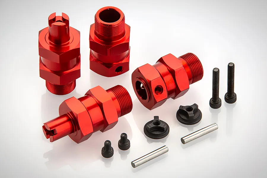 Rovan Red Aluminium Wheel Widener Set image 10339