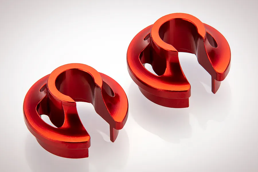 Rovan Red Aluminium Shock Spring Retainers 2Pcs image 10351