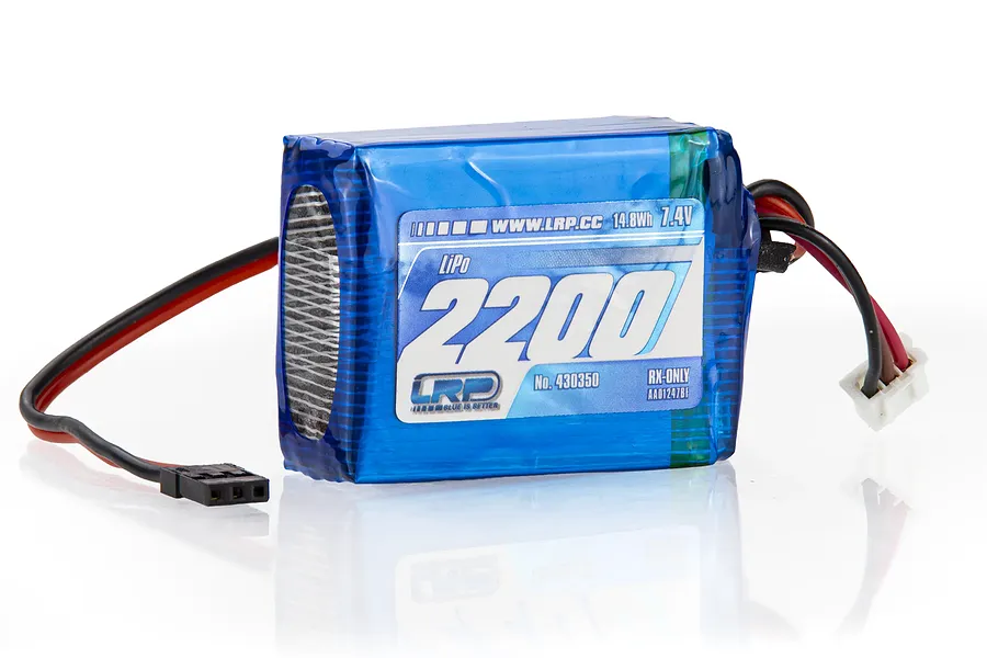 LRP 7.4V 2200mAh Hard Case LiPo Receiver Battery image 103707