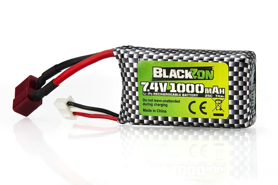 BlackZon 7.4V 1000mAh Soft Case LiPo Battery image 103717