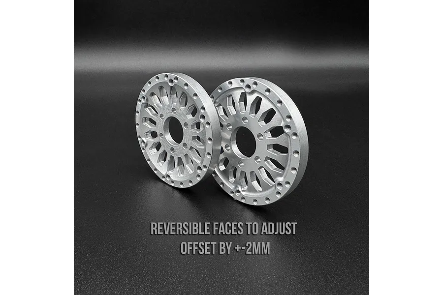 Reefs RC 1.9&amp;quot; Aluminium Shield Beadlock Rims 2Pcs image 103827