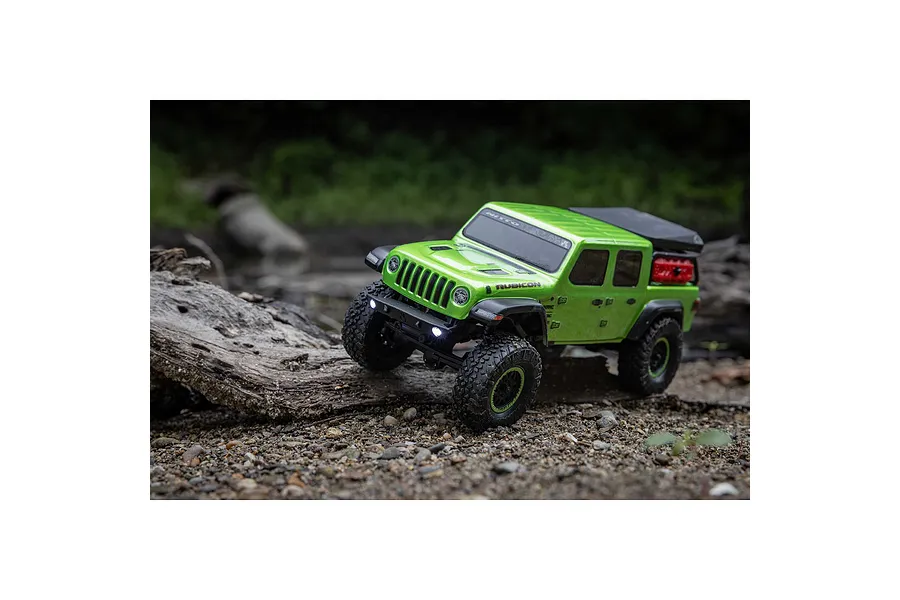 Axial SCX24 Jeep Gladiator RC Rock Crawler Electric 4WD 1/24 Scale RTR - Green image 103851