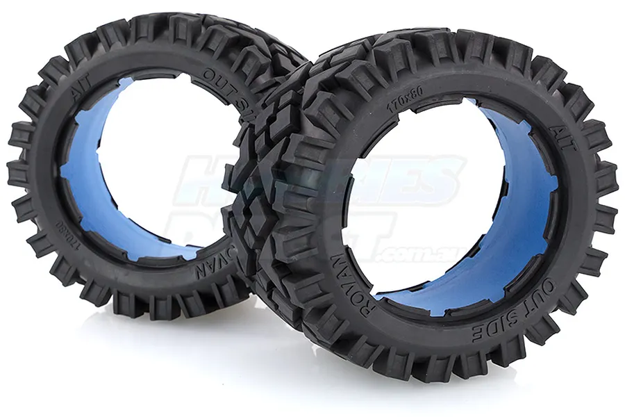Rovan 4.7/5.5&amp;quot; Baja 5B Rear All Terrain Tyres 2Pcs image 10387