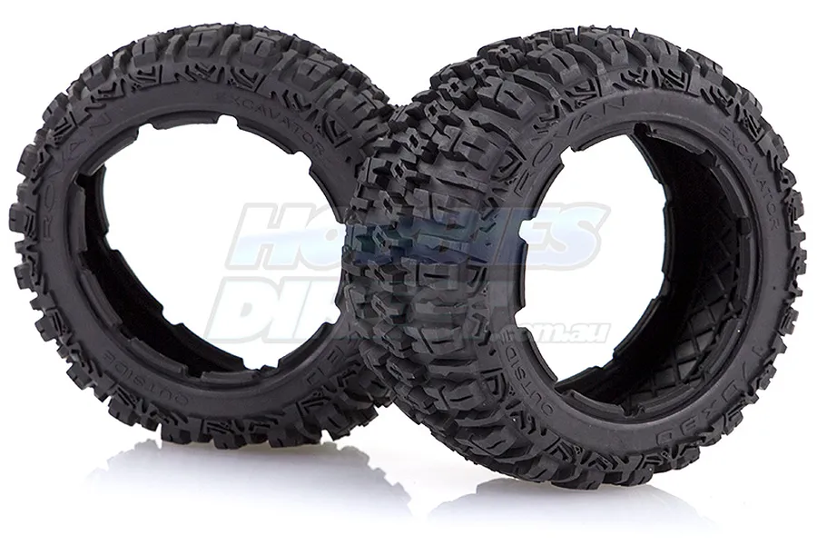 Rovan 4.7/5.5&amp;quot; Baja 5B Rear Excavator Tyres 2Pcs image 10403