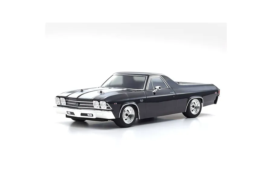 Kyosho Fazer Mk2 1969 Chevrolet El Camino SS 396 RC Car Electric 4WD 1/10 Scale RTR - Tuxedo Black image 104084