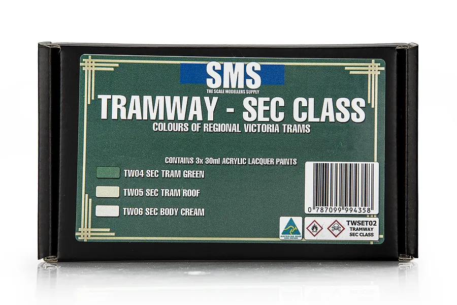 Scale Modellers Supply SEC Class Tram Airbrush Colour Set 3Pcs image 104251