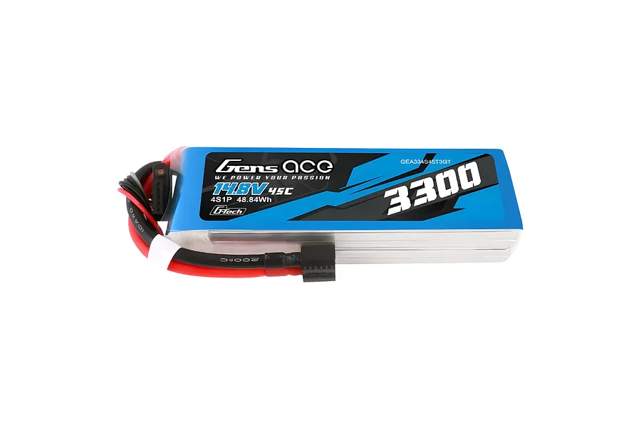 Gens Ace G-Tech 14.8V 3300mAh 45C Soft Case LiPo Battery image 104432