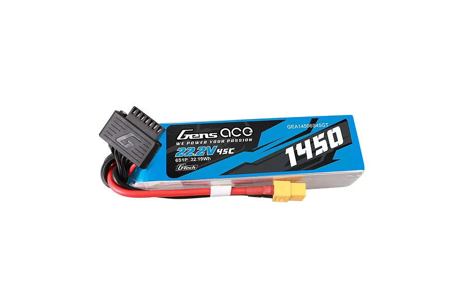 Gens Ace G-Tech 22.2V 1450mAh 45C Soft Case LiPo Battery image 104442