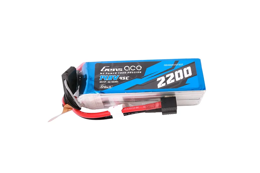 Gens Ace G-Tech 14.8V 2200mAh 45C Soft Case LiPo Battery image 104443