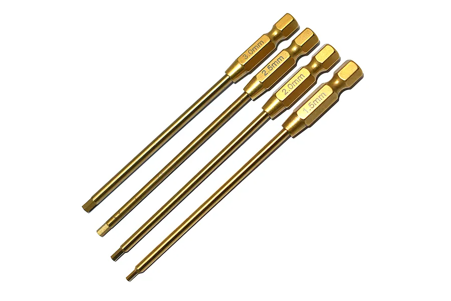 GPM Racing Ti-Coated 1.5,2.0,2.5,3.0mm Hex Driver Speed Tips 4Pcs image 104529