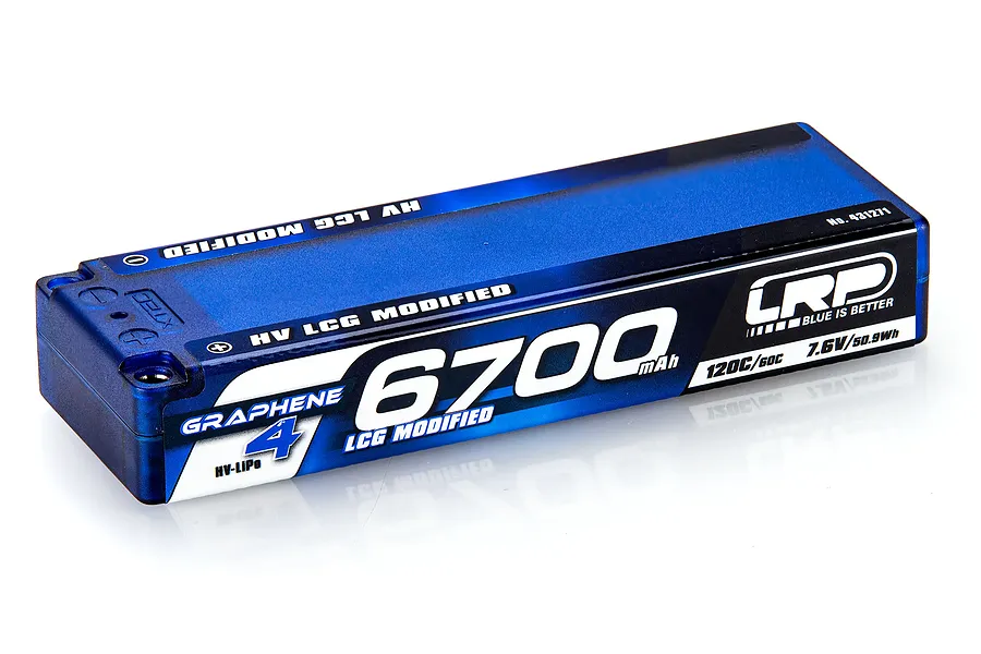 LRP 7.6V 6700mAh 120C HV Hyper LCG Hard Case LiPo Battery image 104546