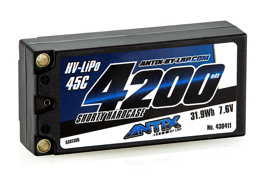 LRP Antix 7.6V 4200mAh 45C HV Shorty Hard Case LiPo Battery image 104636