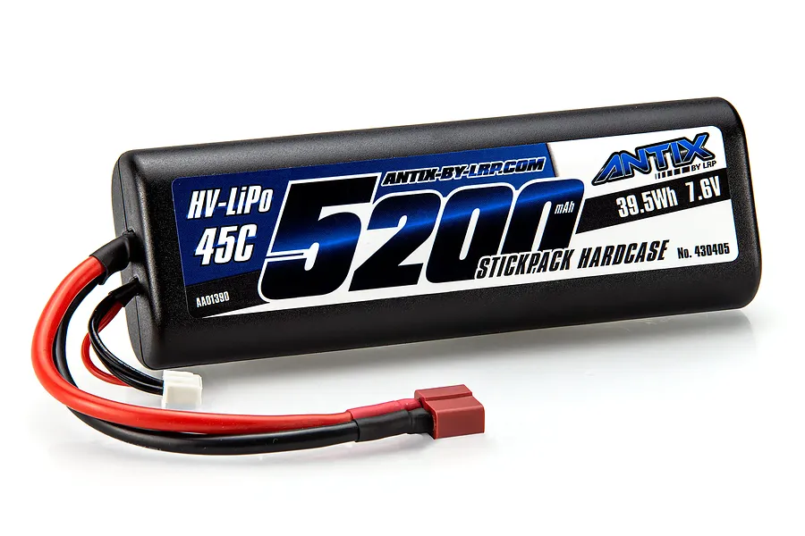 LRP Antix 7.6V 5200 45C HV Hard Case LiPo Battery image 104640