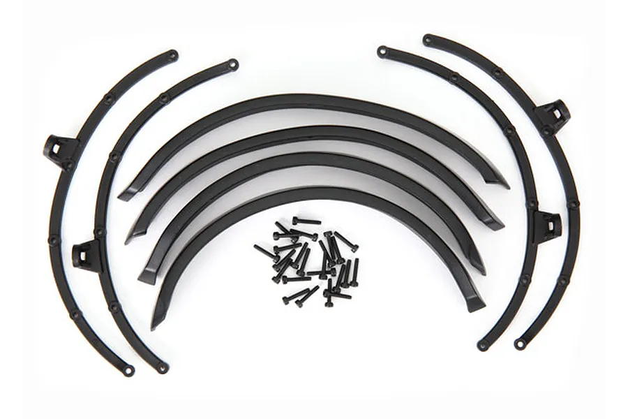 Traxxas Front and Rear Fender Flares and Flare Mounts with Mounting Screws 8Pcs image 104643