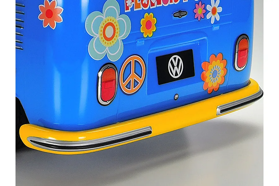 Tamiya M-06 Volkswagen Type 2 Flower Power RC Van Electric 2WD 1/10 Scale Kit - Flower Power image 104659