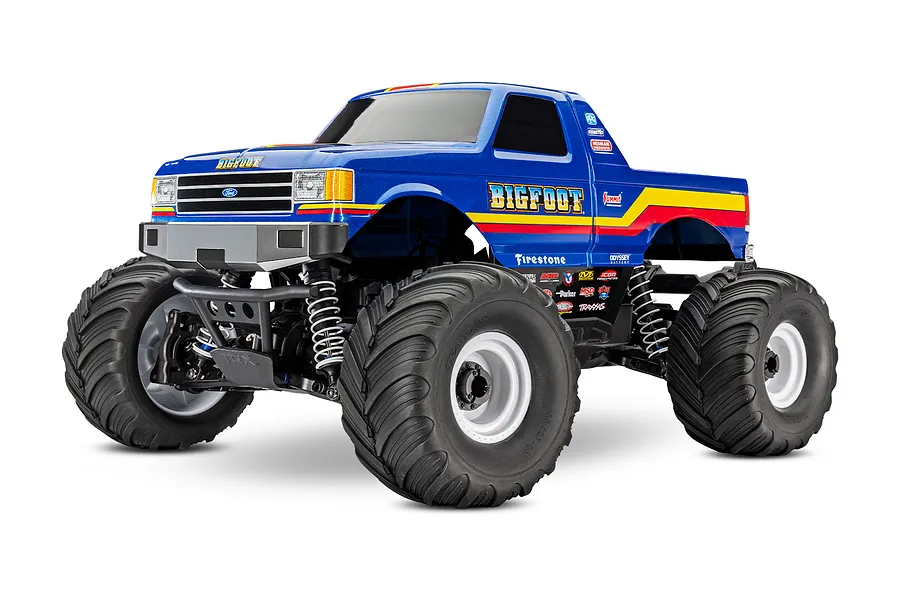 Traxxas Bigfoot 4X4 BL-2s RC Monster Truck Electric Brushless 4WD 1/10 Scale RTR - Blue image 104669